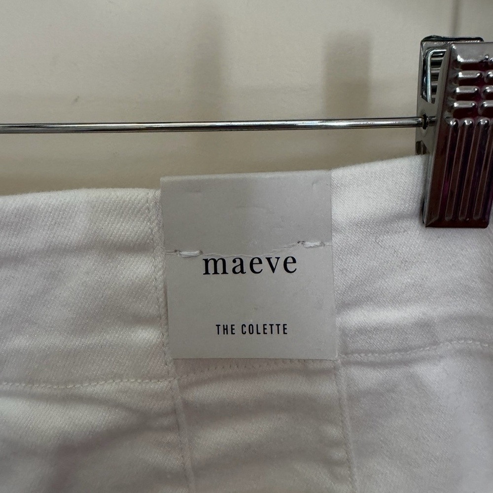NWOT size 29 Anthropologie Maeve The Colette Scallop-Hem Crop Wide-Leg Jeans - Picture 6 of 7